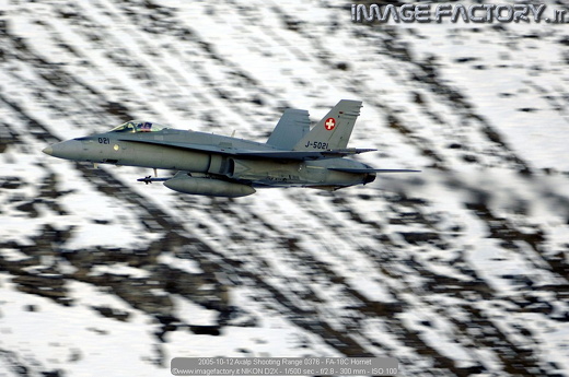 2005-10-12 Axalp Shooting Range 0376 - FA-18C Hornet